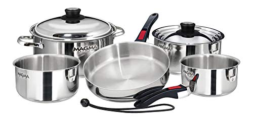 Magma 10 Piece Nesting Stainless Steel Cookware...
