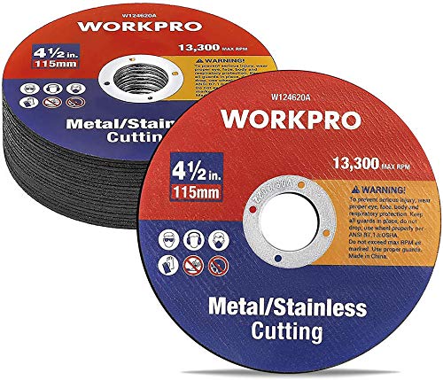 WORKPRO 20-Pack Cut-Off Wheels, 4-1/2 x 7/8-inch...