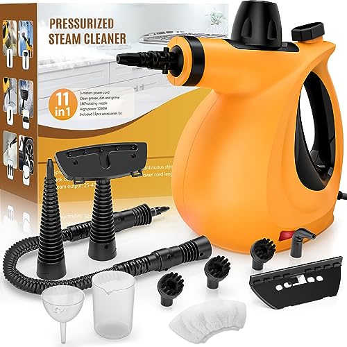 Pressurized Handheld Steam Cleaner with 11...