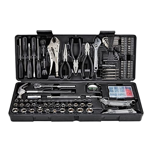 Pittsburgh 130 Piece Tool Kit with Case Mechanic...